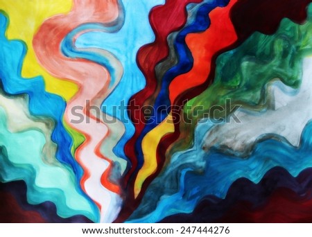 Colorful lines background, Creative background or Creative thinking