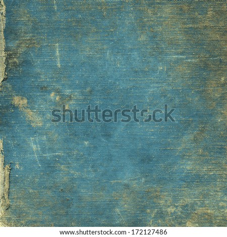 Turquoise blue grunge fabric background texture