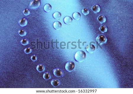 the blue water heart