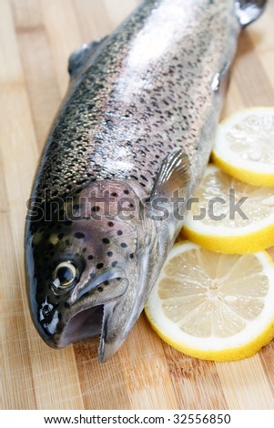 Trout fish lemon