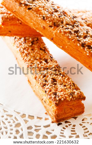 bread sticks with sesame