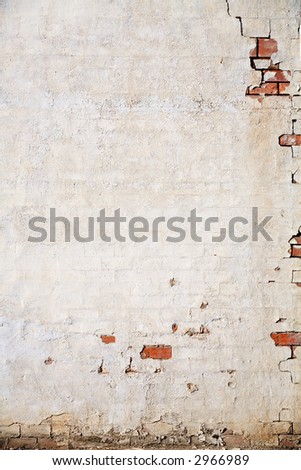 grunge wall background, a texture off-white decaying wall