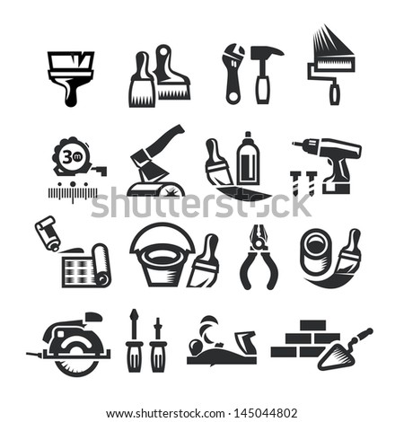 Repair Icons. Vector illustration