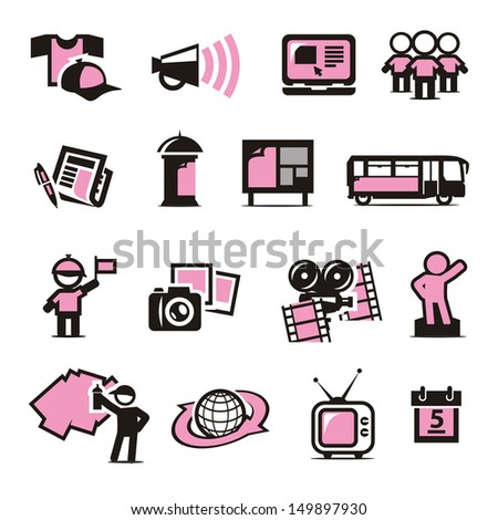 Advertising icons set