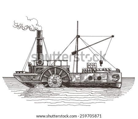 ship vector logo design template. steamboat or steamship icon.