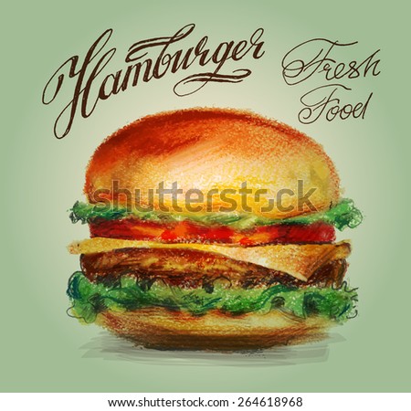 hamburger vector logo design template. burger or fast food icon.