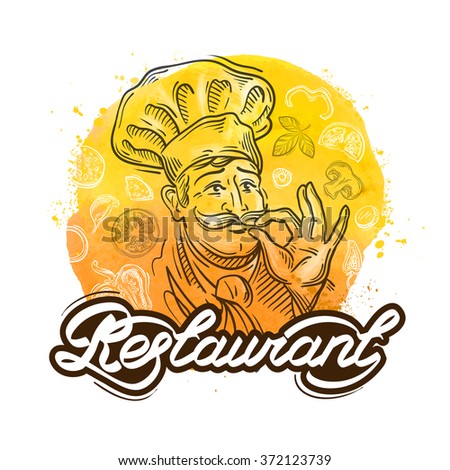 restaurant vector logo design template. cook, chef or menu icon