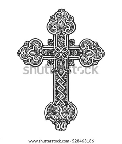 Golden Cross Image Free Vector | 123Freevectors