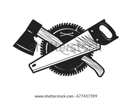Woodwork Joinery Carpentry Logo Or Icon Vector Illustration Woodwork Joinery Carpentry Logo Or Icon Vector Illustration