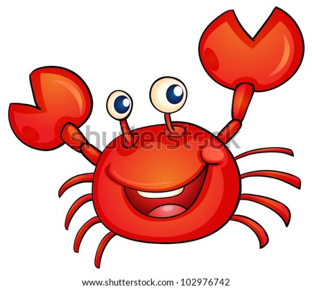 Illustration Of A Simple Crab - 102976742 : Shutterstock