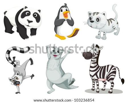 Illustration of collection of animals