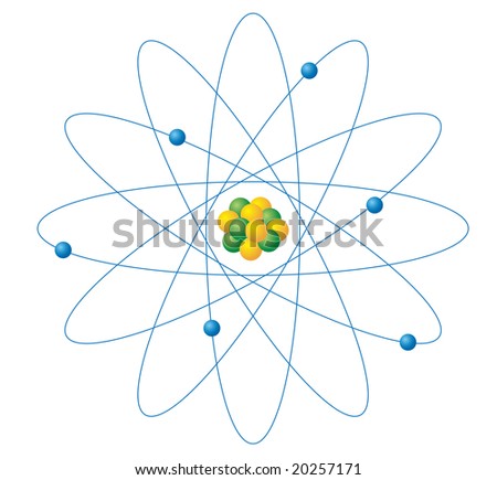 Illustration Of Science Element Showing Atoms - 20257171 : Shutterstock