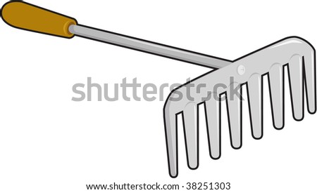 Illustration Of Garden Fork On White - 38251303 : Shutterstock