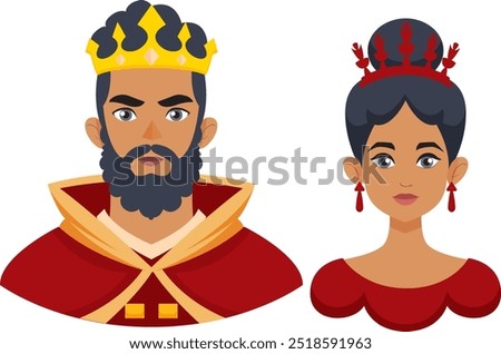 Similar – Image, Stock Photo Medieval couple in robes