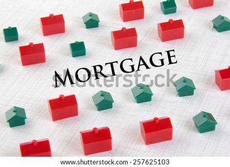 Housing market mortgage concept