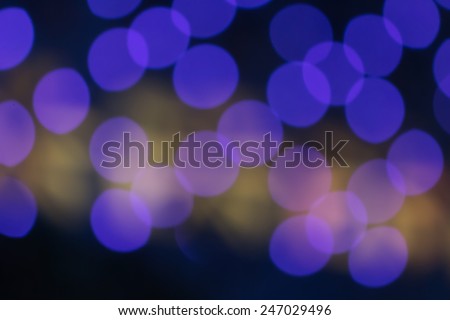 Sweet tone background from light at night