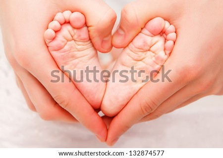 Image, Stock Photo Small feet Baby Cute cute