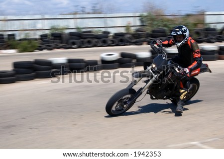 Fast sport. Motor bike.