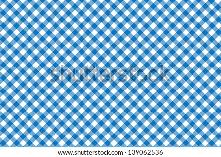 Italian picnic tablecloth with blue pattern