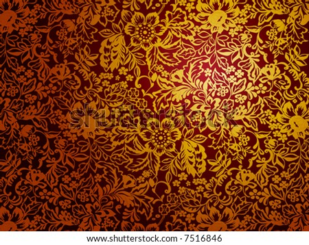 Decorative Pattern With Flowers Stock Vector Illustration 7516846 ...