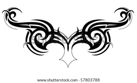 Tribal Tattoo Stock Vector Illustration 57803788 : Shutterstock