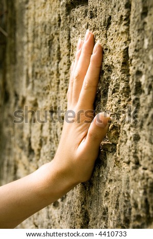 Similar – Image, Stock Photo feel the stone Hand