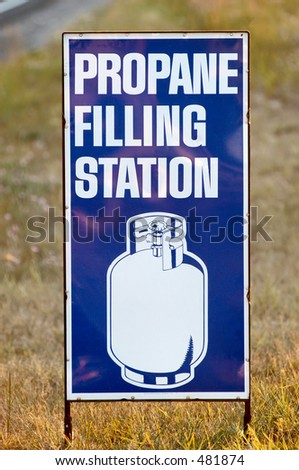 Propane Filling Station Sign