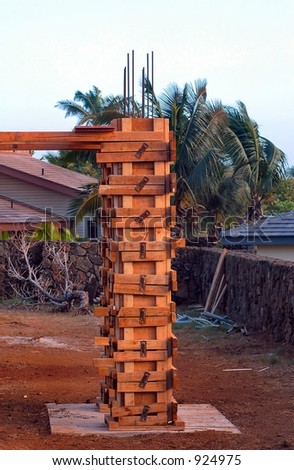 Wooden Concrete Post Form