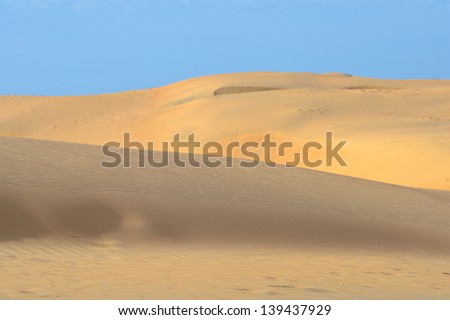 Dunes of the Sahara desert, the world\'s hottest desert