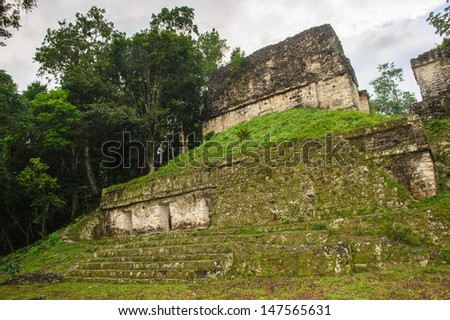 Houses from Maya civilization, Mundo Perdido, Lost World, Guatemala