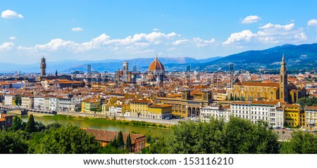 Landscape of the Florence, Italy Imagine de stoc © 