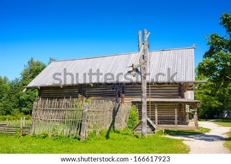 Wooden house in the Museum of Wooden Architecture \