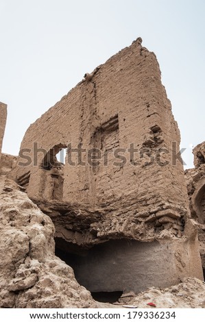 Ancient street in the city of Meybod,Iran