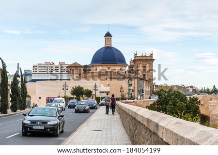 VALENCIA, SPAIN - MAR 24, 2014: Museum of Beautiful Arts, Valencia, Spain. Valencia was found in 138 BC, and now it\'s the third largest city in Spain