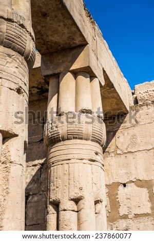 Luxor Temple, a large Ancient Egyptian temple, East Bank of the Nile, Egypt. UNESCO World Heritage