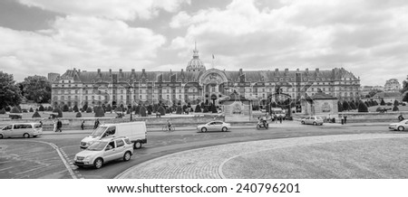 PARIS, FRANCE - JUN 17, 2014: The Army Museum (Musee de l\'armee) in Paris, France. It\'s a national military museum of France