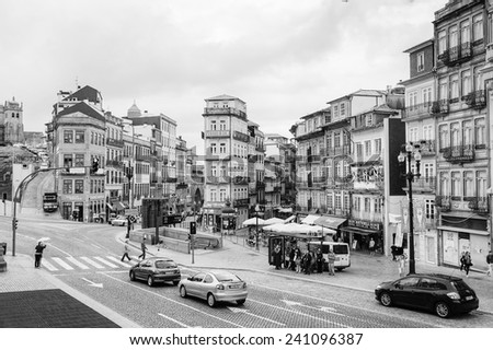 PORTO, PORTUGAL - JUN 21, 2014:  Architecture of the centre of Porto, Portugal. Porto is the second largest city in Portugal and it was called the European Culture Capital in 2001