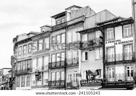 PORTO, PORTUGAL - JUN 21, 2014:  Architecture of Porto, Portugal. Porto is the second largest city in Portugal and it was called the European Culture Capital in 2001