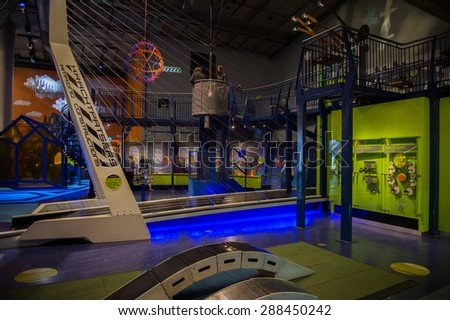 AMSTERDAM, NETHERLANDS - JUN 2, 2015: Science Center Nemo, a science center in Amsterdam. The museum has origins in 1923