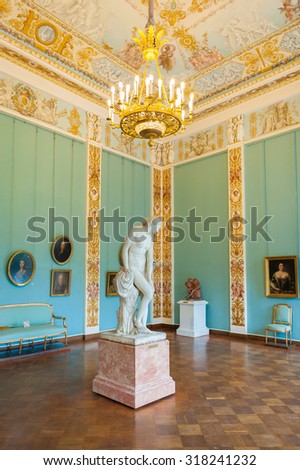 SAINT PETERSBURG, RUSSIA - SEP 18, 2015: Interior of the State Russian Museum (the Russian Museum of His Imperial Majesty Alexander III) .