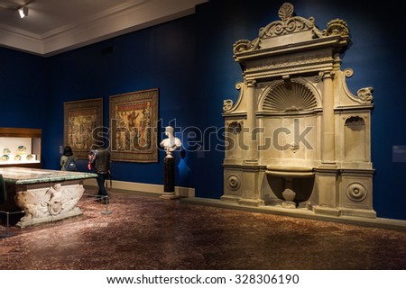 NEW YORK, USA - SEP 25, 2015: Metropolitan Museum of Art (the Met), the largest art museum in the United States of America