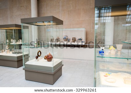 NEW YORK, USA - SEP 25, 2015: The Charles Engelhard Court in the American Wing of Metropolitan Museum of Art , the largest art museum in the United States of America