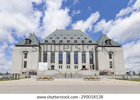 Supreme Court of Canada building in Ottawa, Ontario