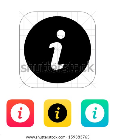 Information icon. Vector illustration.