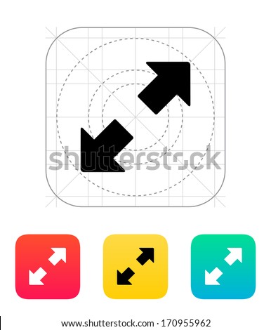 Fullscreen icon. Vector illustration.