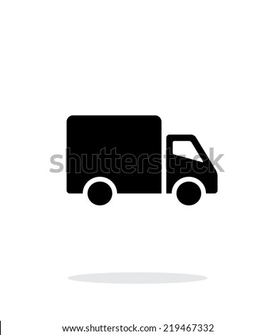 Delivery Truck icon on white background. Vector illustration.