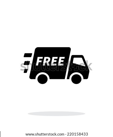 Free delivery support icon on white background. Vector illustration.
