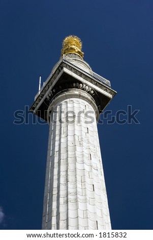 Monument to the great fire of London.