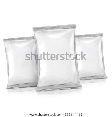 Silver pack of white or clear Stock fotó © 