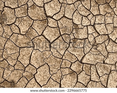 Similar – Image, Stock Photo Dried cracked earth soil